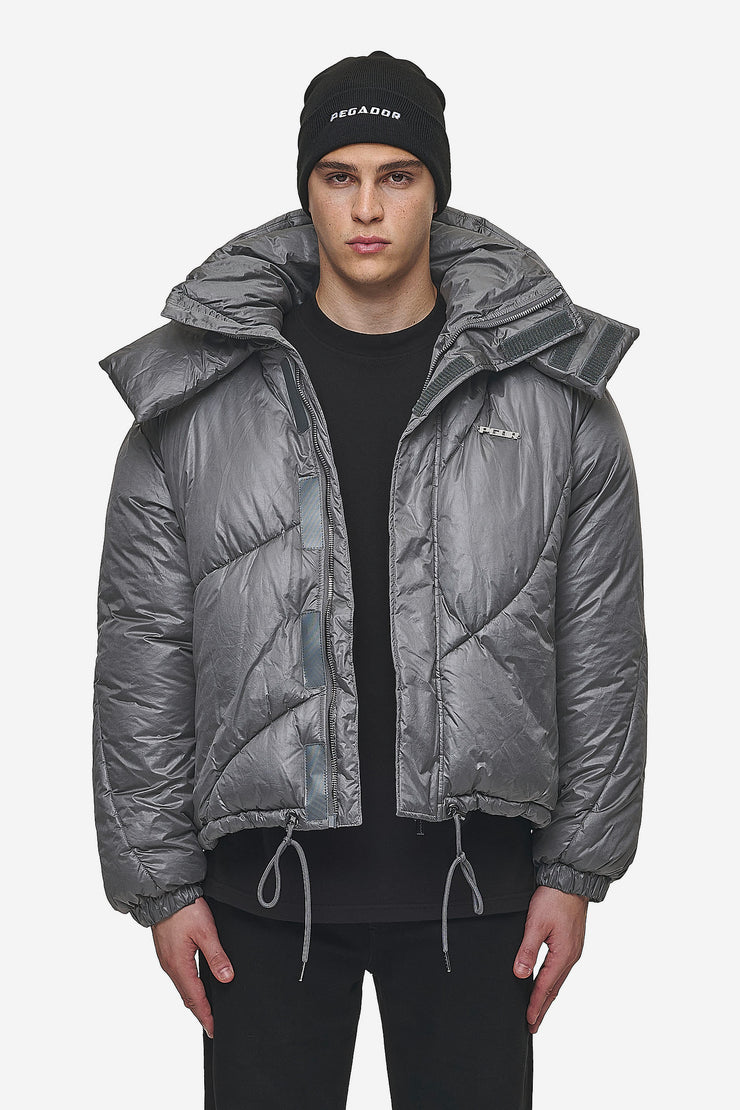 Pegador Henry Vintage Oversized Puffer Jacket Anthracite