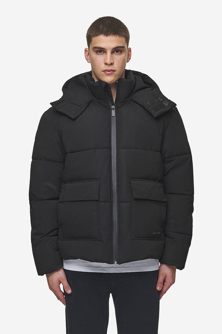 Pegador Carvel Water-Reactive Logo Puffer Jacket Black