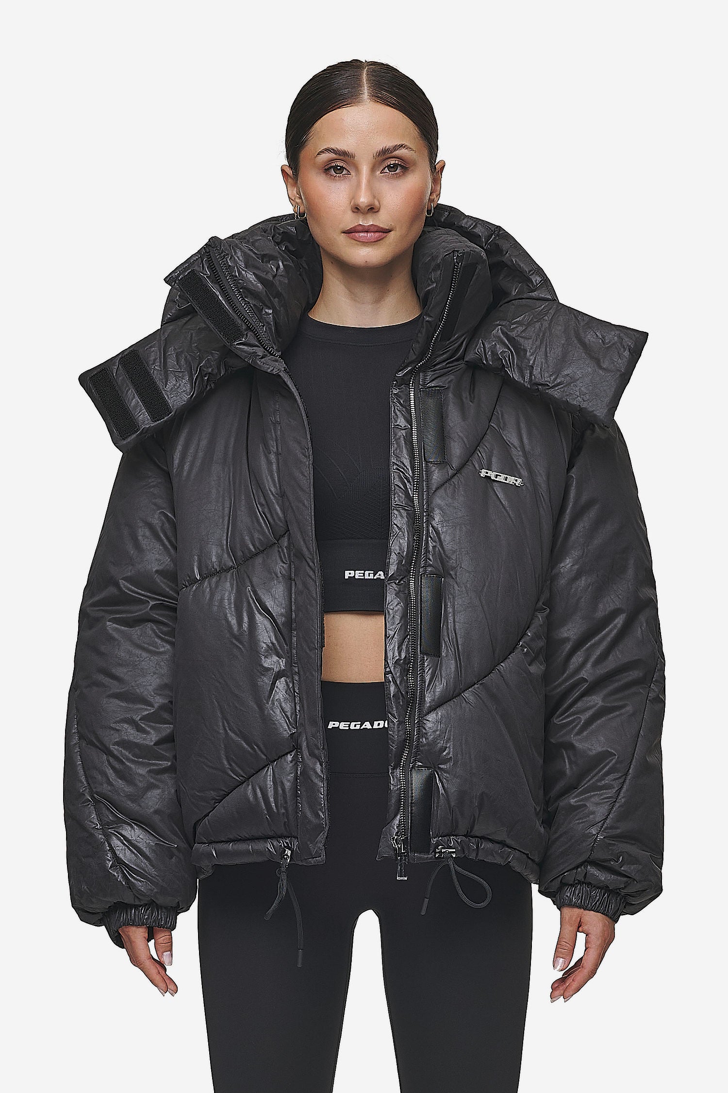 Black puffa jackets online