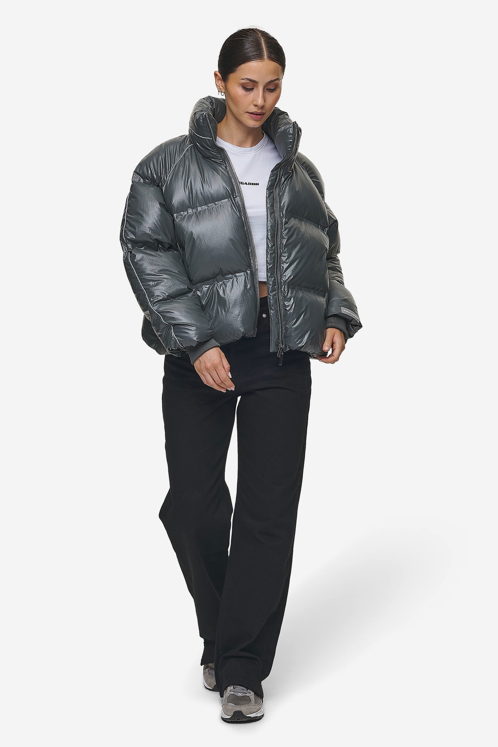 Oversized raglan puffer jacket online