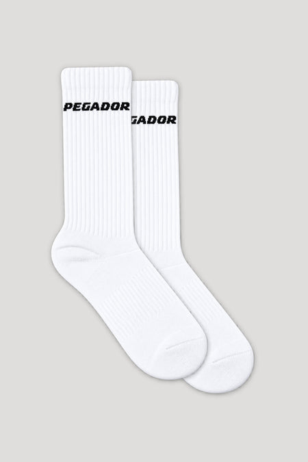 Side Logo Socks White (Single Pack)