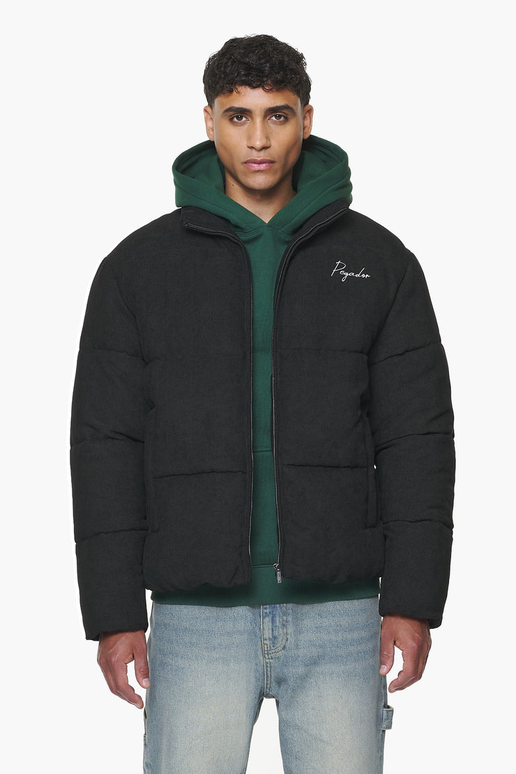 Pegador Sundre Cord Puffer Jacket Black