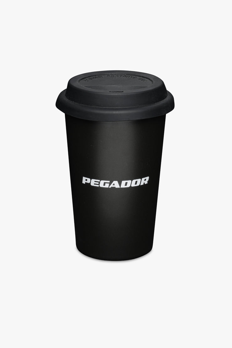 Pegador Logo Coffee Cup Black