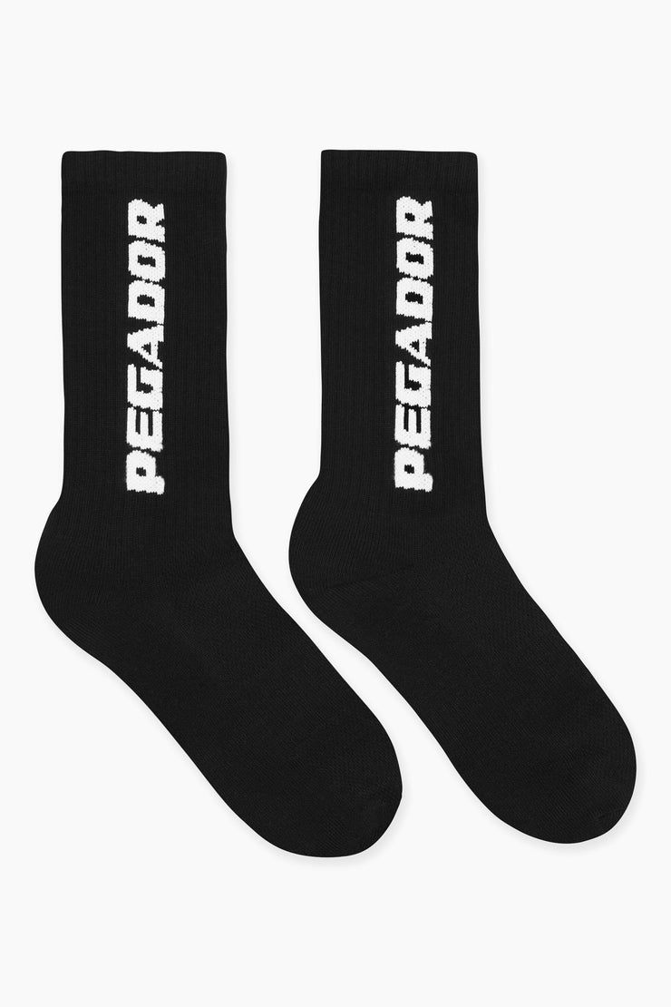 Pegador Cross Logo Socks Black White