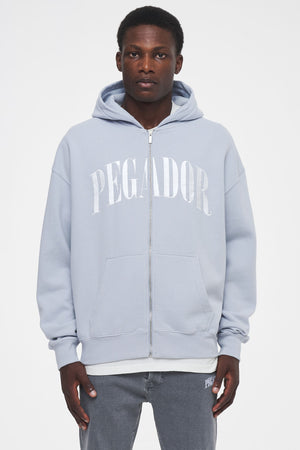 Cali Oversized Sweat Jacket Washed Sea Ice Bright White Hoodies | Men Ahead of Time Male 