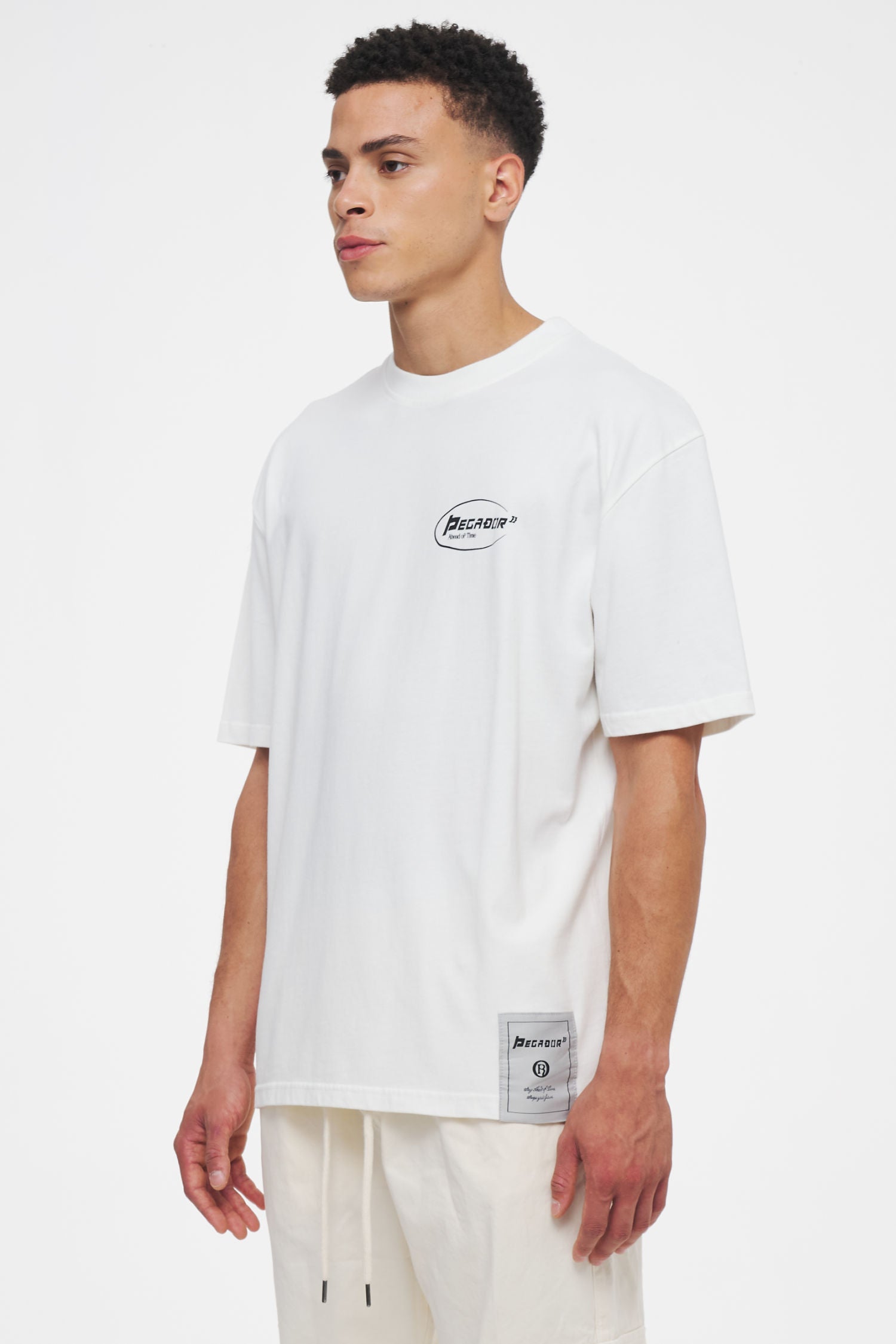 Trobe Oversized Tee Washed Bright White Tees | Men Ahead of Time Male 