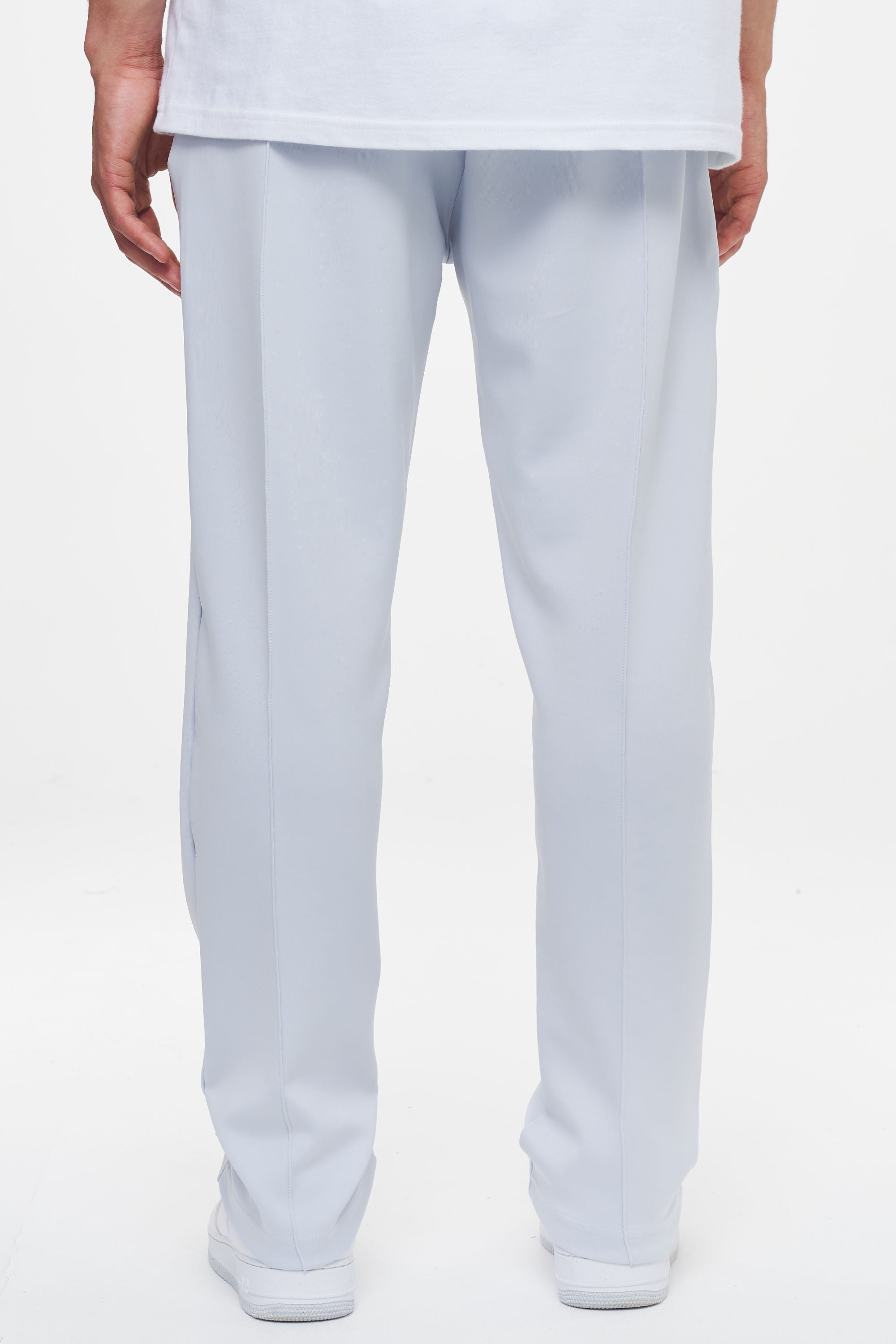 Logo Wide Track Pants Sea Ice Bottoms | Men Ahead of Time Male 