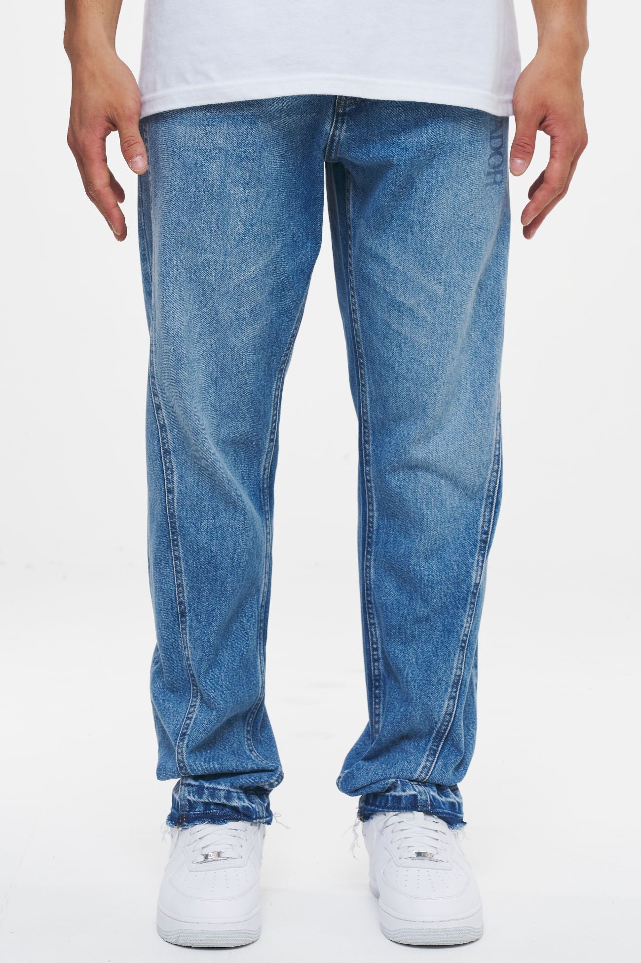 Panlo Wide Jeans Washed Light Blue Jeans | Men Ahead of Time Male 