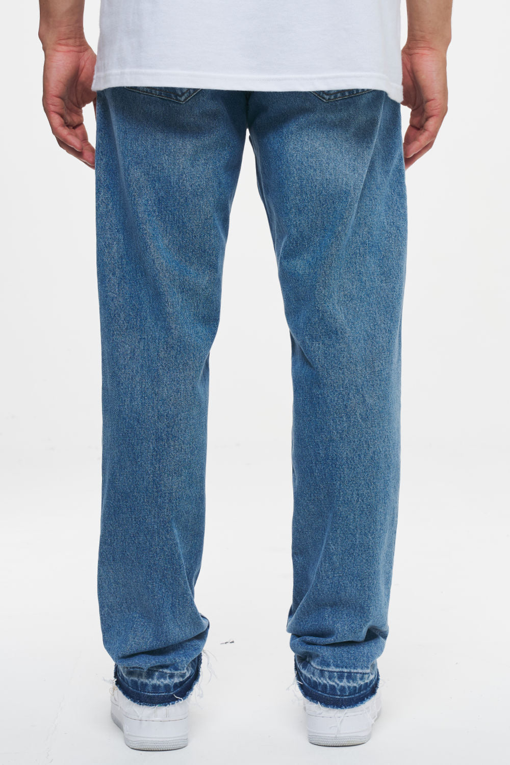 Panlo Wide Jeans Washed Light Blue Jeans | Men Ahead of Time Male 