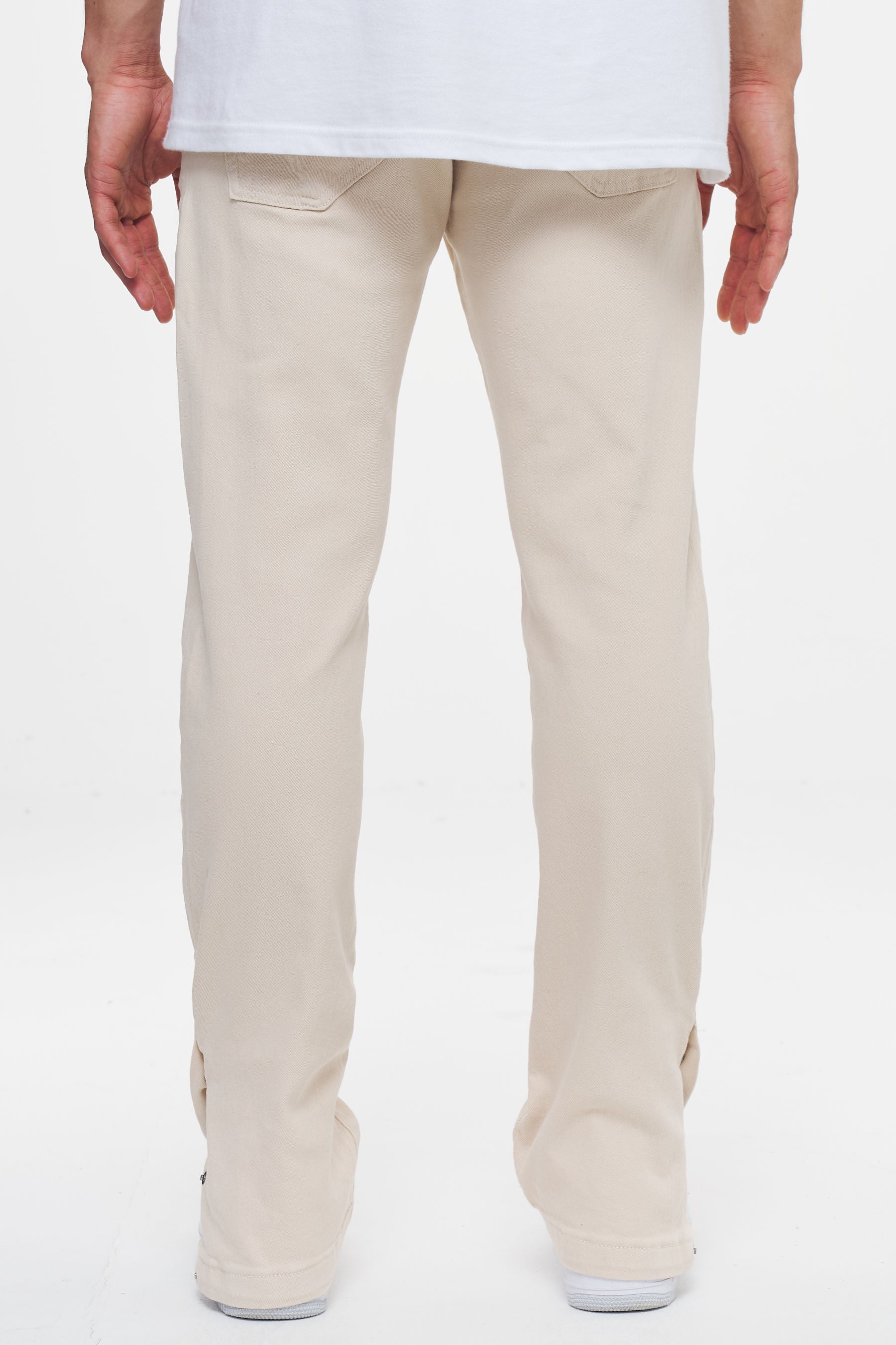Moa Button Jeans Washed Polar Beige Jeans | Men Ahead of Time Male 
