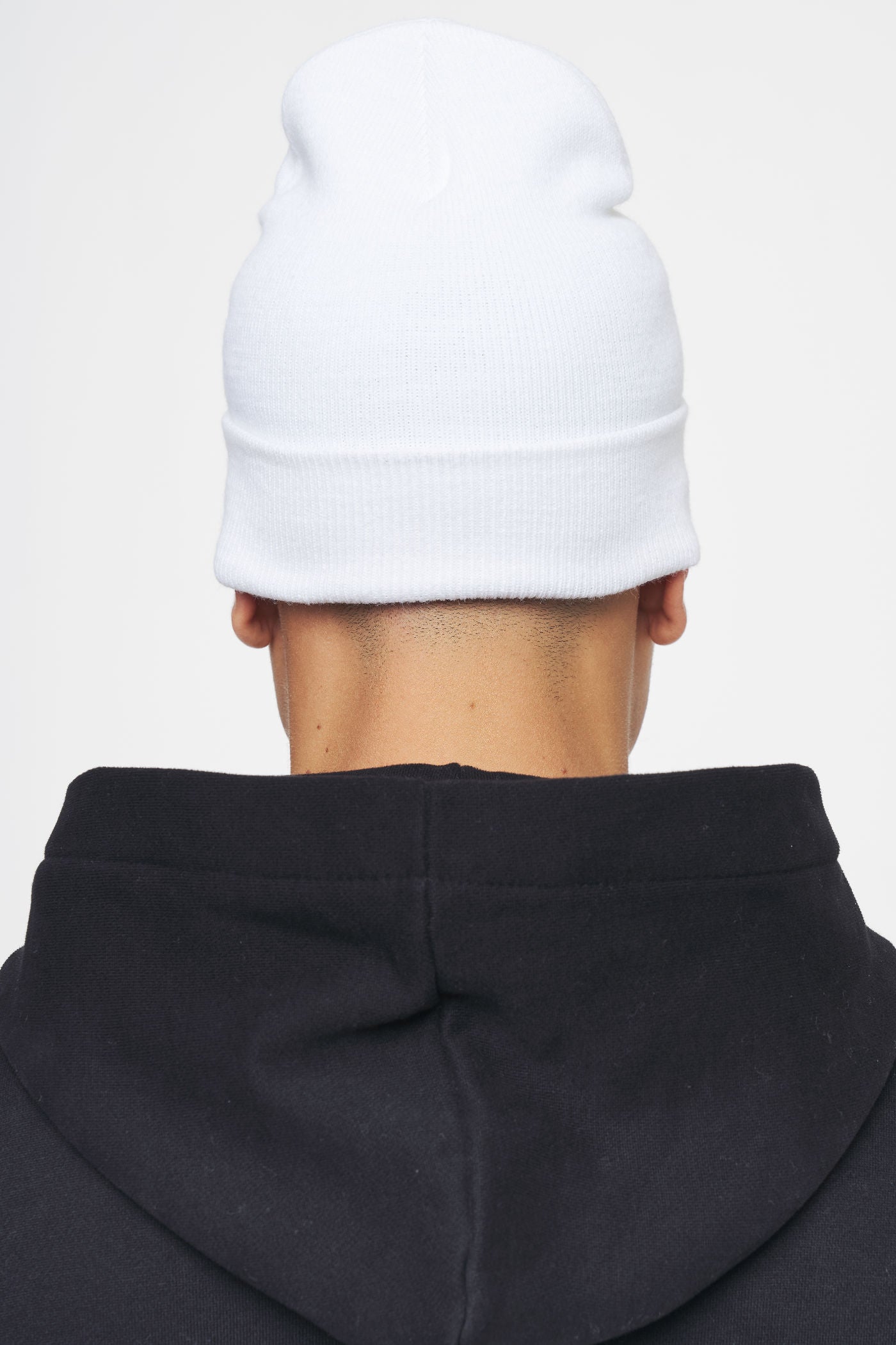 Logo Beanie White Black Headwear Ahead of Time Male 