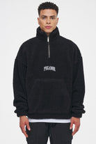 Tunger Teddy Halfzip Sweater Black Sweater | Men Ahead of Time Male 