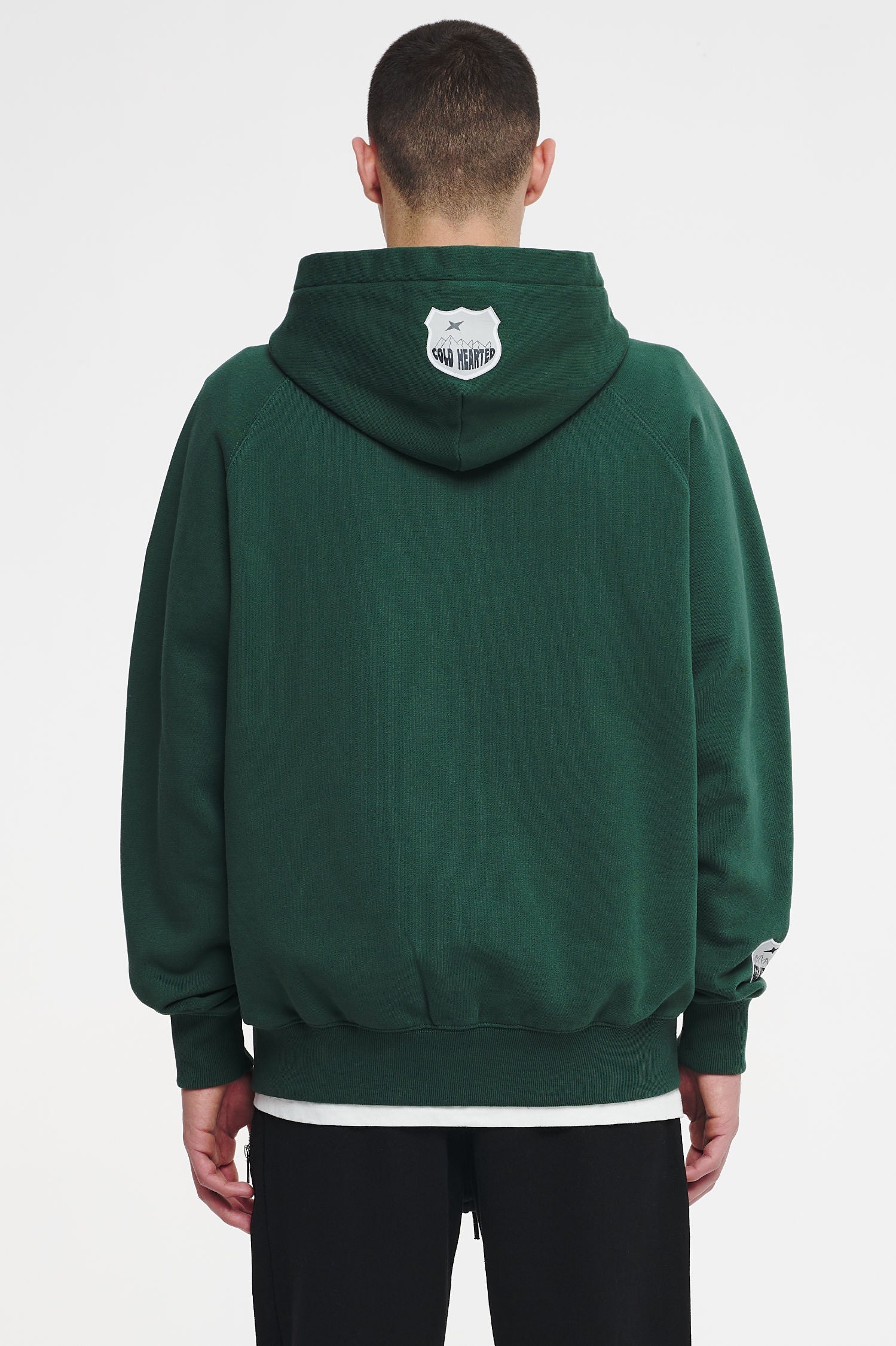 Bancro Raglan Sweat Jacket Washed Forest Green Hoodies | Men Cold Hearted | Male 