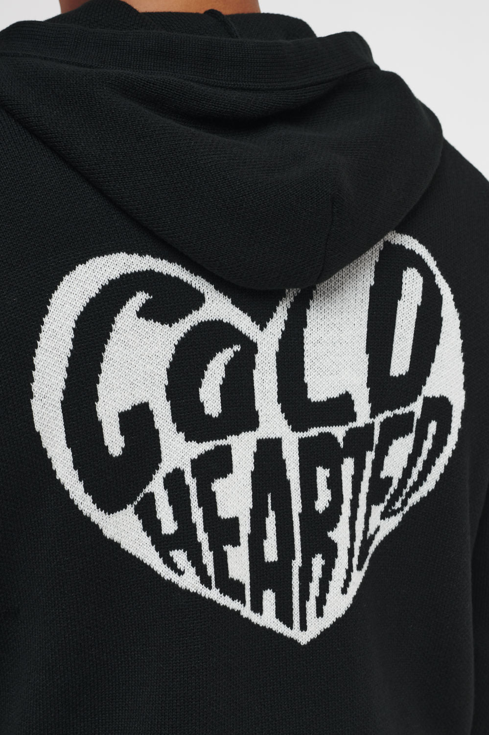 Convair Knit Hoodie Black Hoodies | Men Cold Hearted | Male 