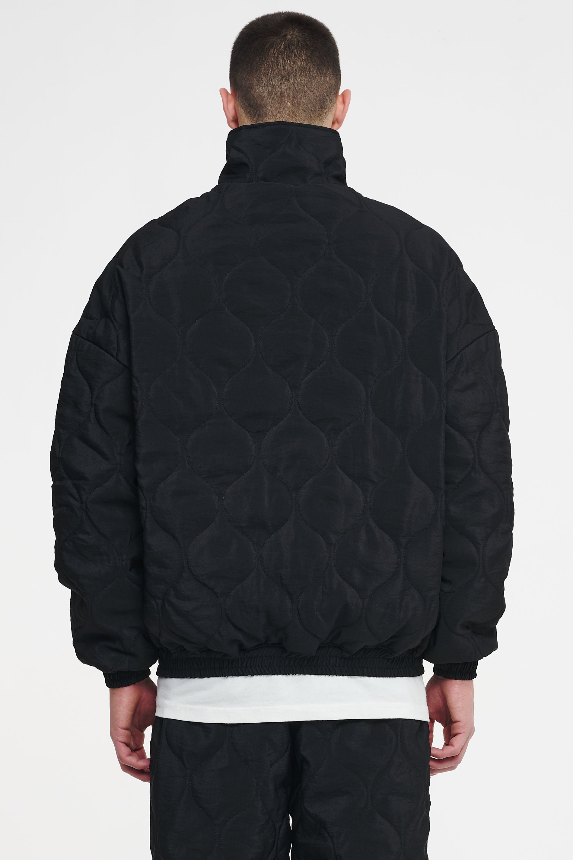 Dowry Quilted Halfzip Sweater Black Sweater | Men Cold Hearted | Male 