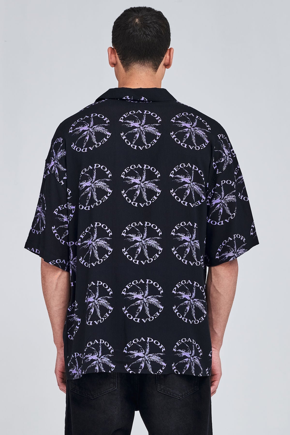 Micco Summer Shirt Black Purple Paste Tees | Men Modern Reality Men 