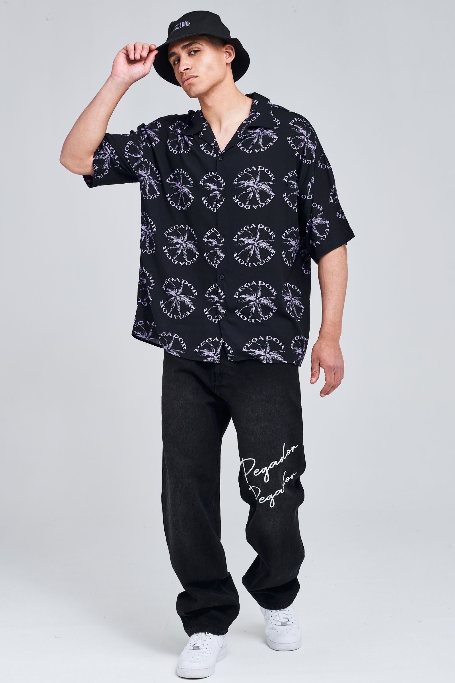 Micco Summer Shirt Black Purple Paste Tees | Men Modern Reality Men 