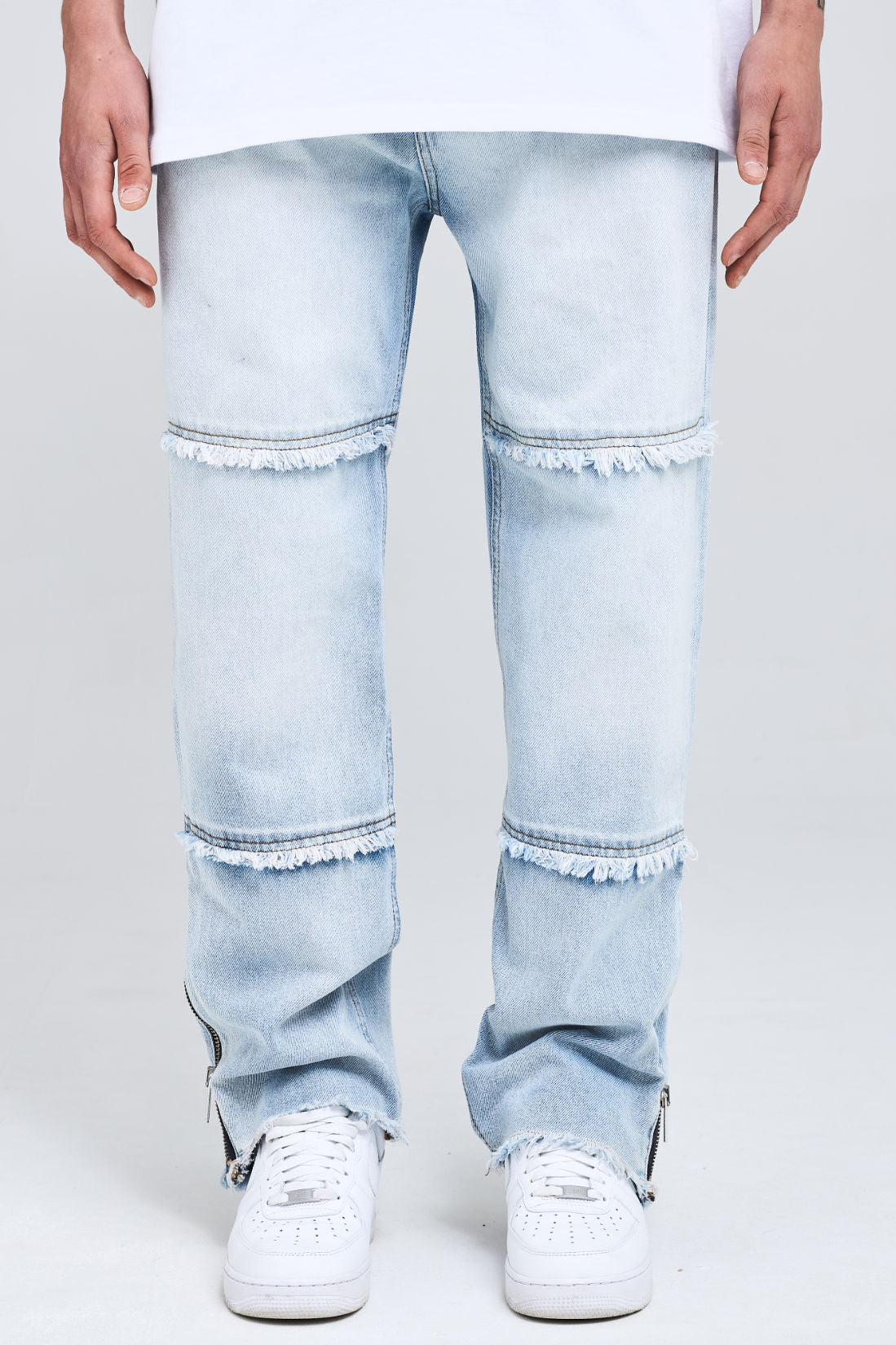 Conway Baggy Jeans Washed Light Blue Jeans | Men Modern Reality Men 
