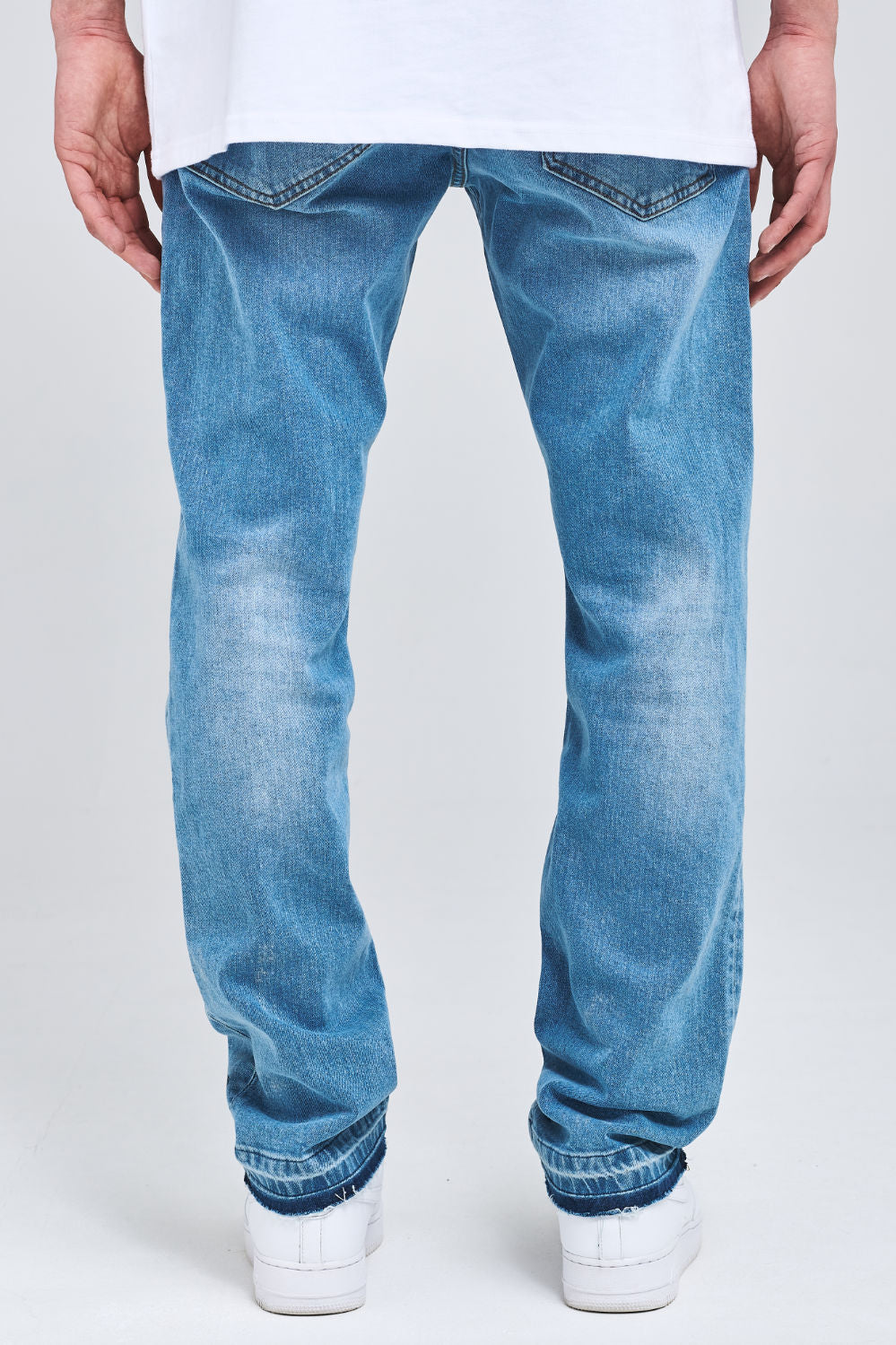 Maple Side Printed Jeans Washed Vintage Blue Jeans | Men Modern Reality Men 