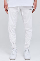 Logo Sweat Pants Bright White Heather Grey Bottoms | Men Modern Reality Men 