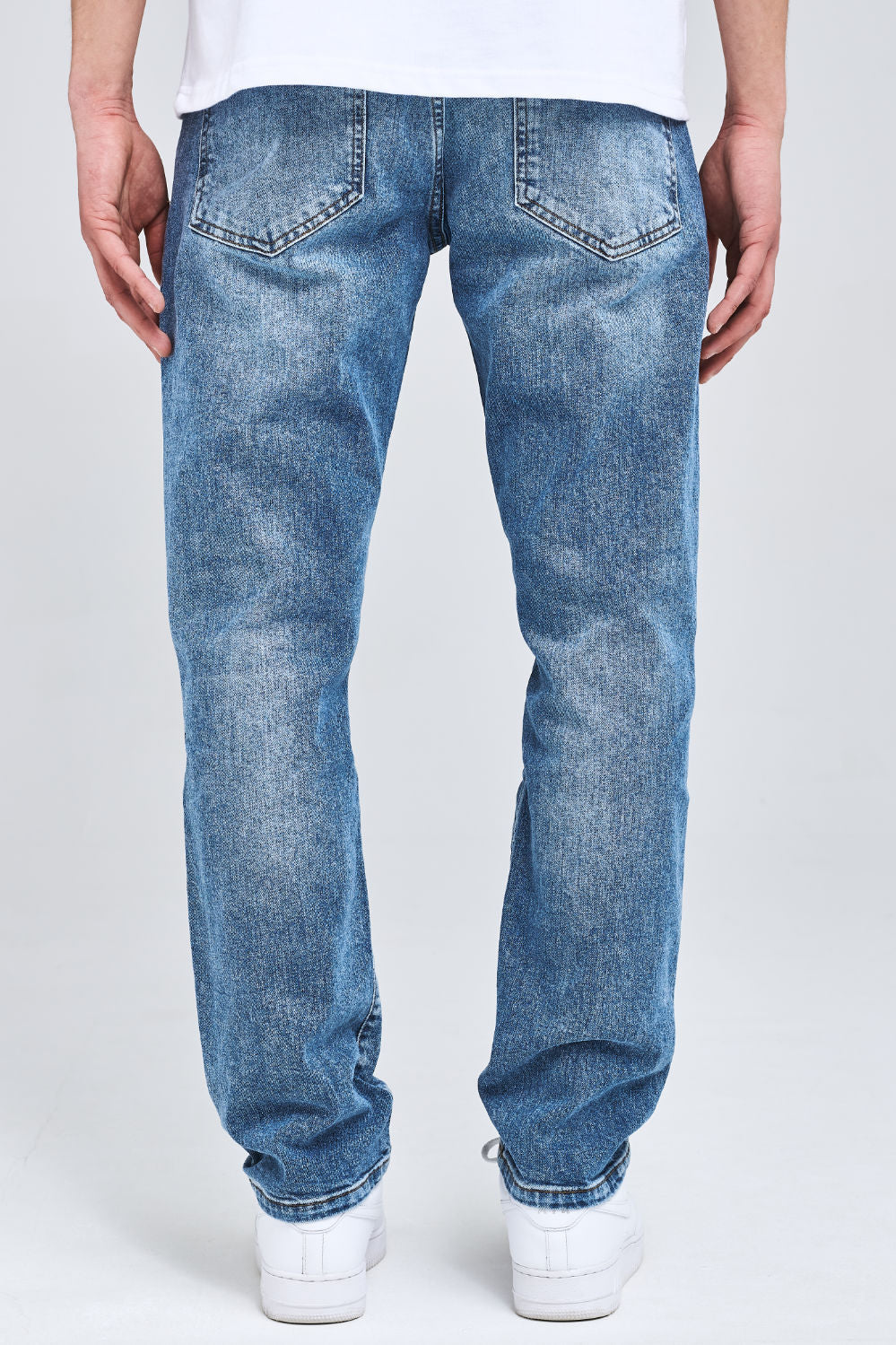 Cessery Distressed Jeans Washed Blue Jeans | Men Modern Reality Men 