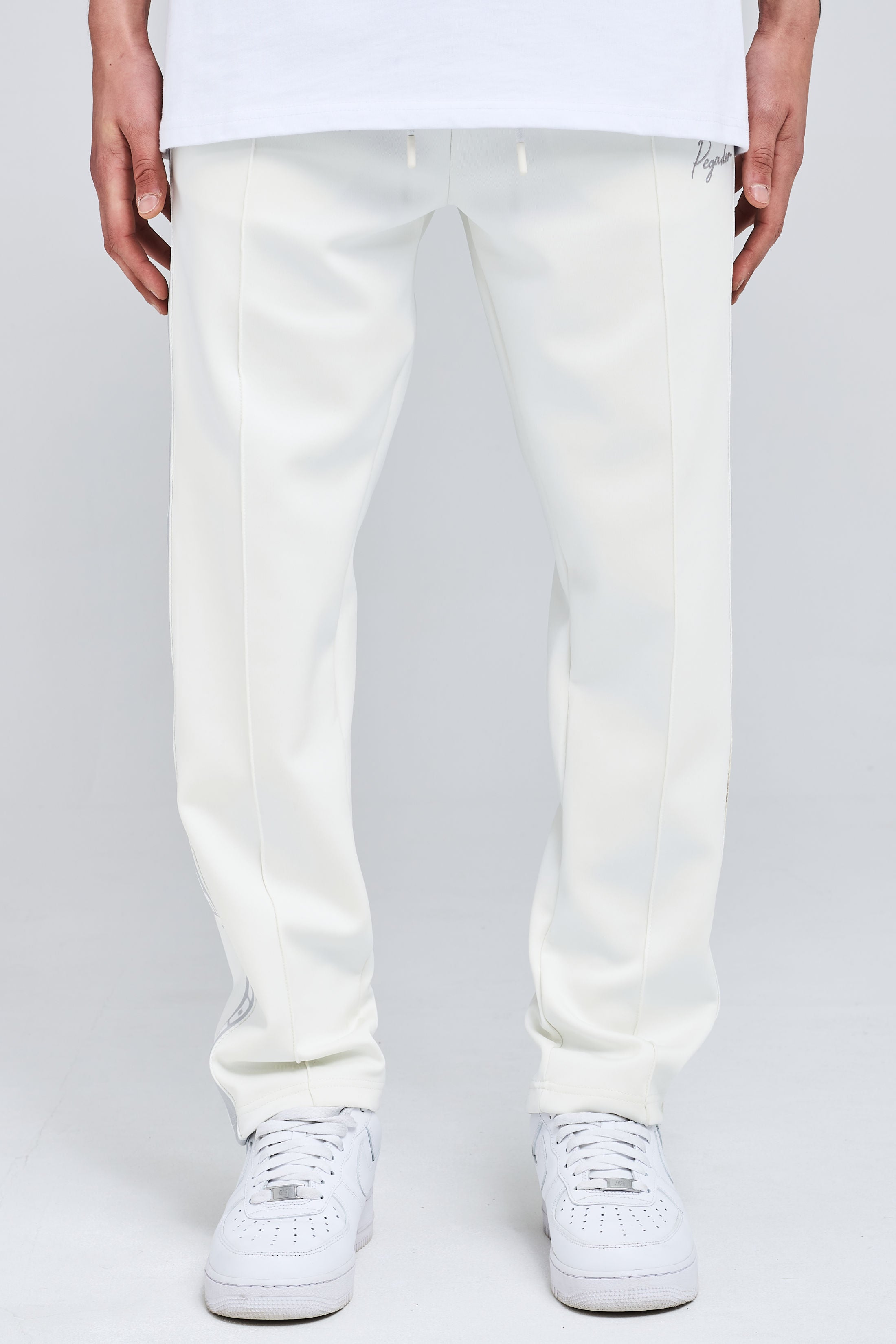 Pegador Wide Track Pants Bright White Heather Grey – PEGADOR®
