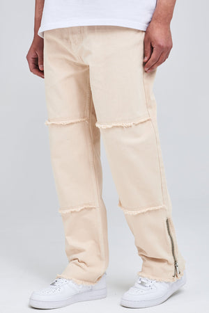 Conway Baggy Jeans Washed Light Cream Jeans | Men Modern Reality Men 