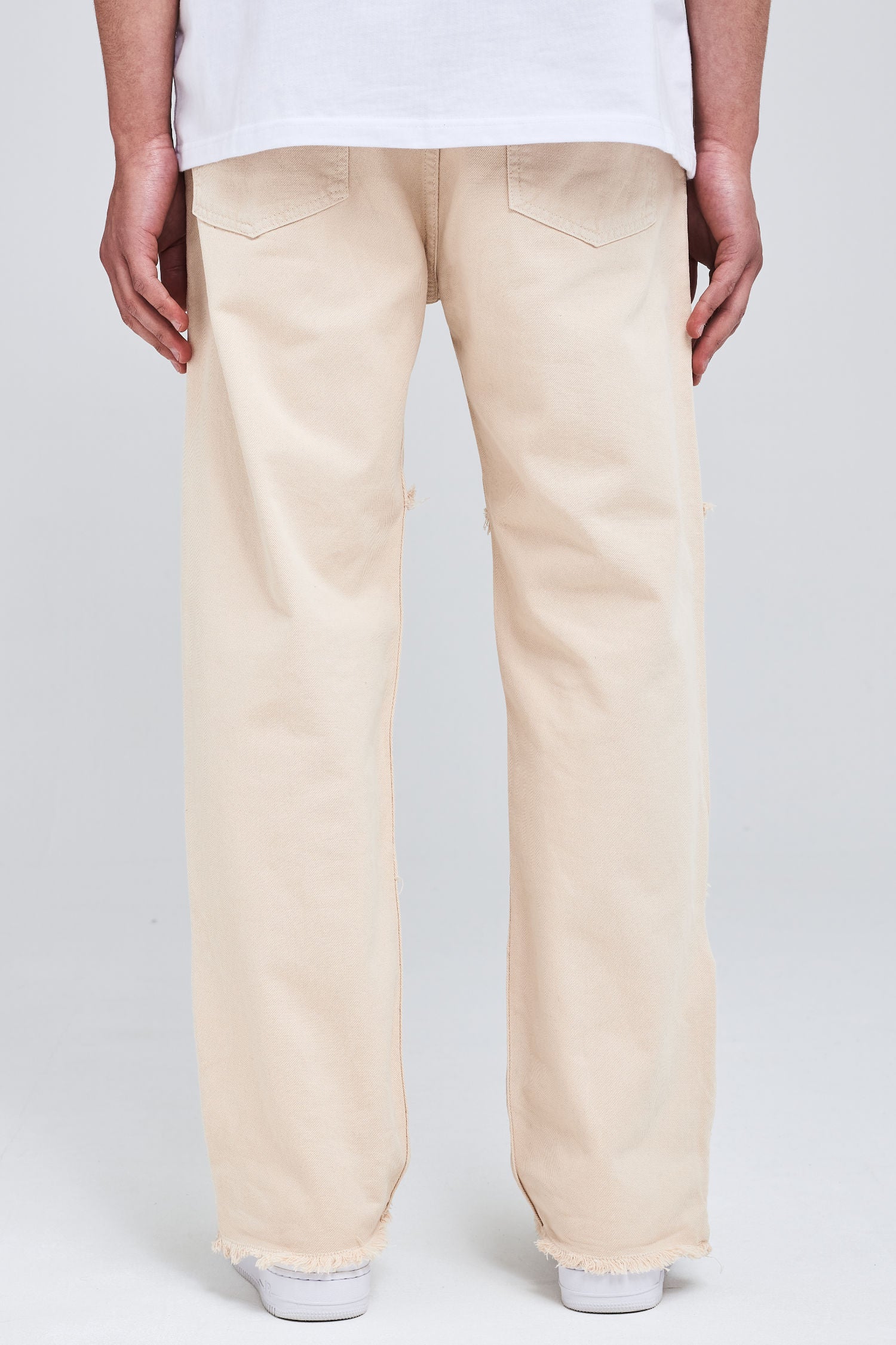 Conway Baggy Jeans Washed Light Cream Jeans | Men Modern Reality Men 