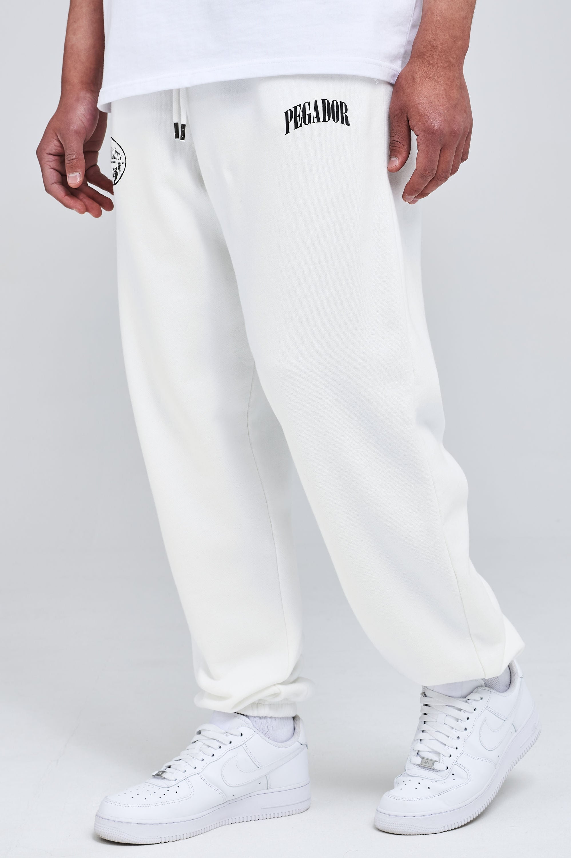 Ohara Heavy Sweat Pants Washed Bright White Bottoms | Men Modern Reality Men 