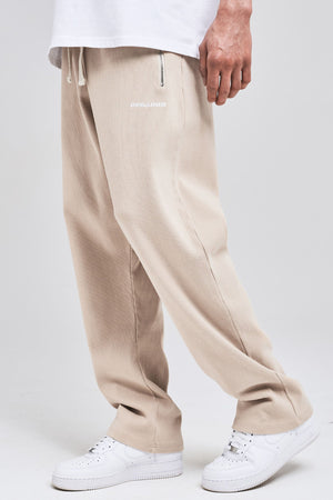 Ribbed Heavy Wide Sweat Pants Washed Ivory Bottoms | Men Life We Chose Men 