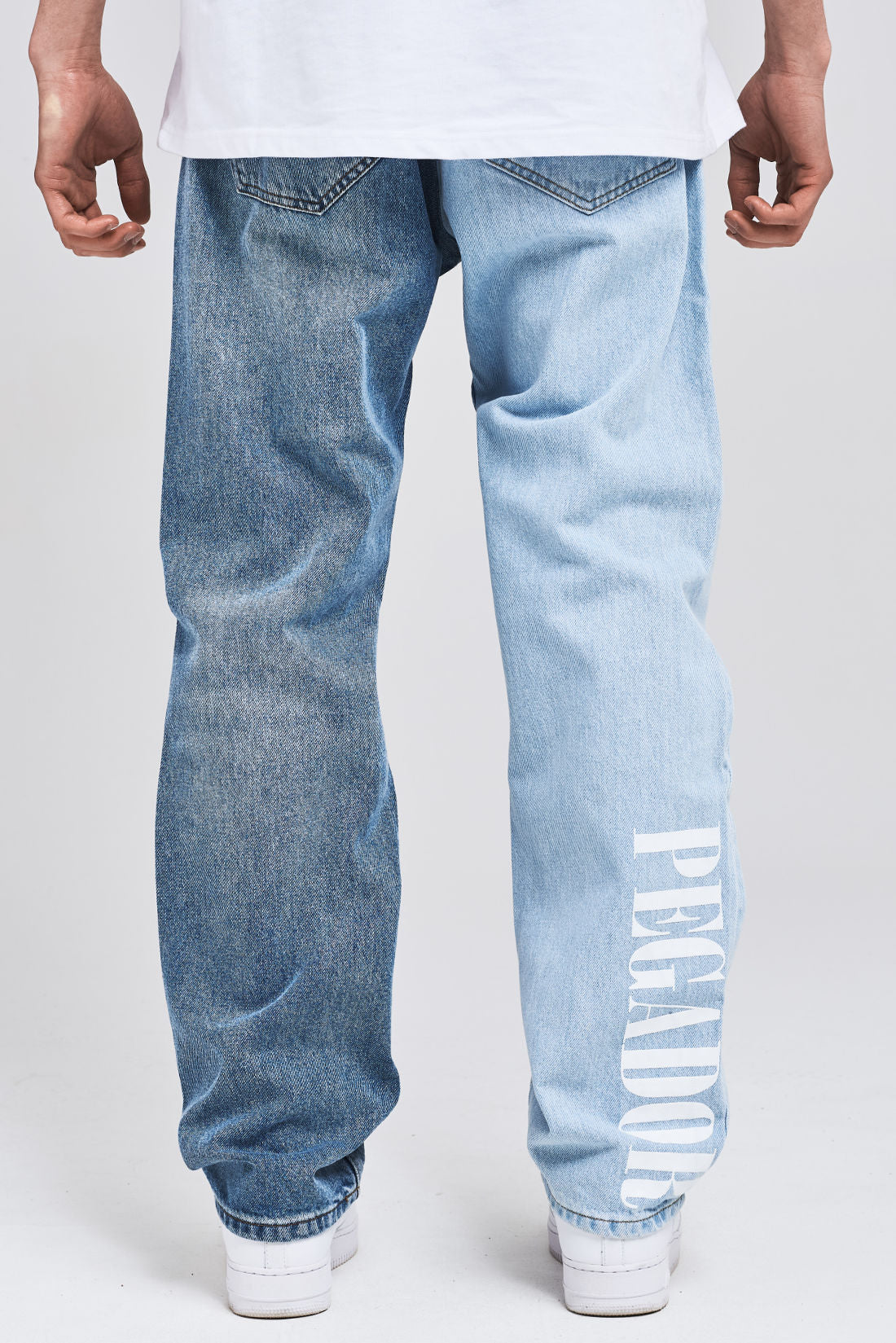 Sutter Patchwork Jeans Washed Light Blue Jeans | Men Life We Chose Men 