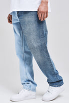 Sutter Patchwork Jeans Washed Light Blue Jeans | Men Life We Chose Men 