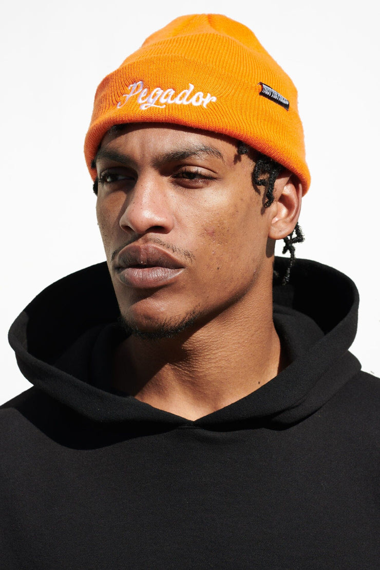 Pegador Birch Fisherman Beanie Sunrise Orange White