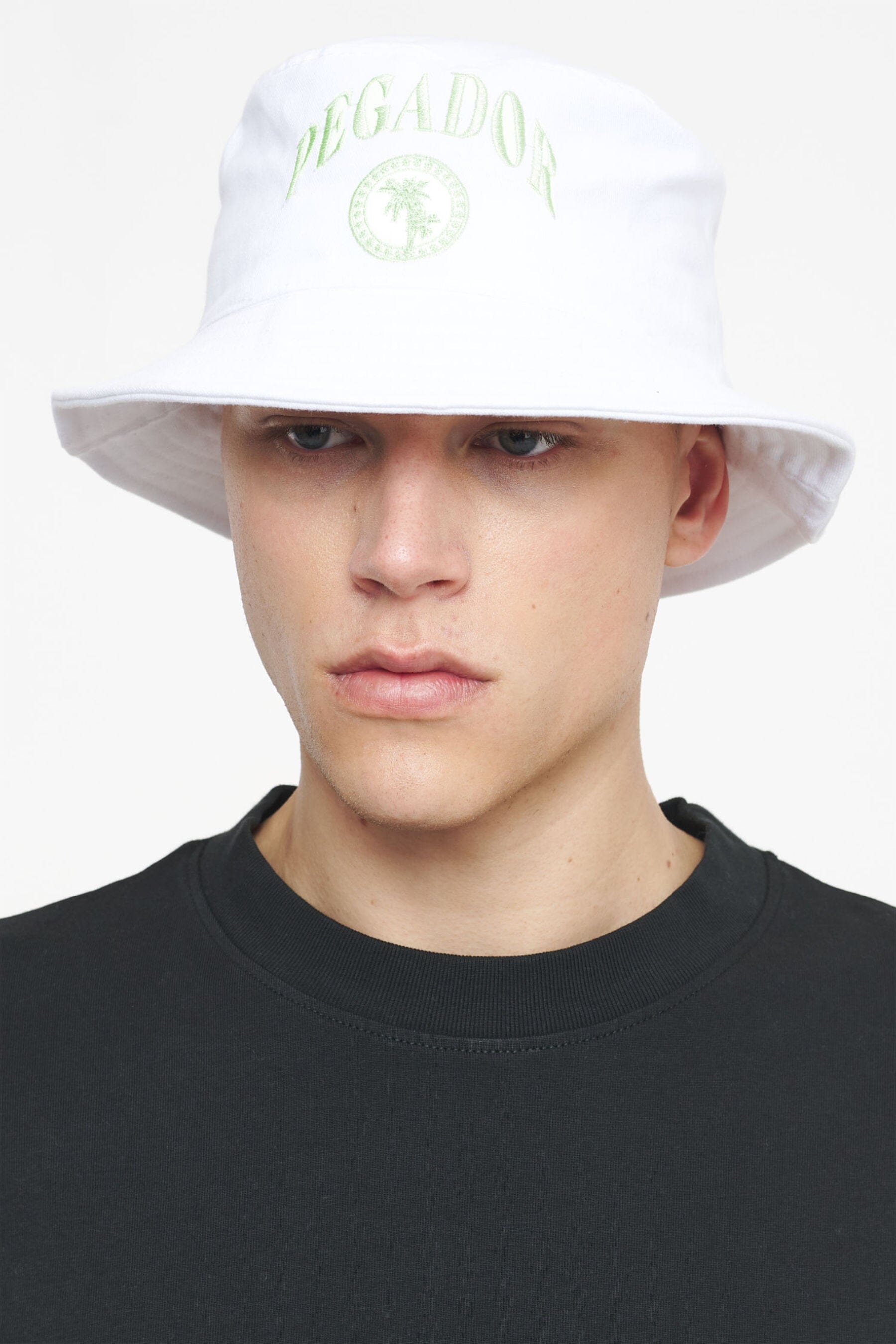 Dakota Bucket Hat White Milky Green Headwear Trust The Process | Men 