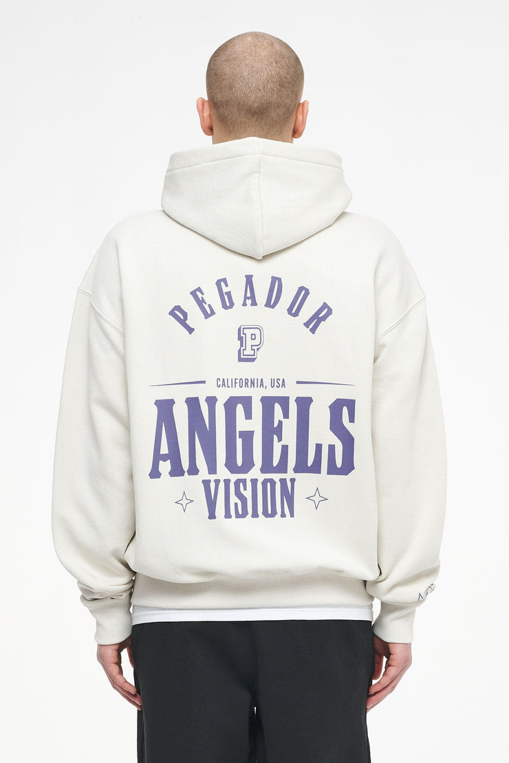 Pegador Salal Oversized Sweat Jacket Vintage Washed Angels Cream