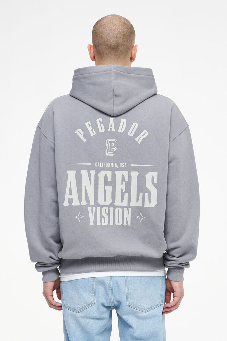 Pegador Salal Oversized Sweat Jacket Vintage Washed Dusk Grey