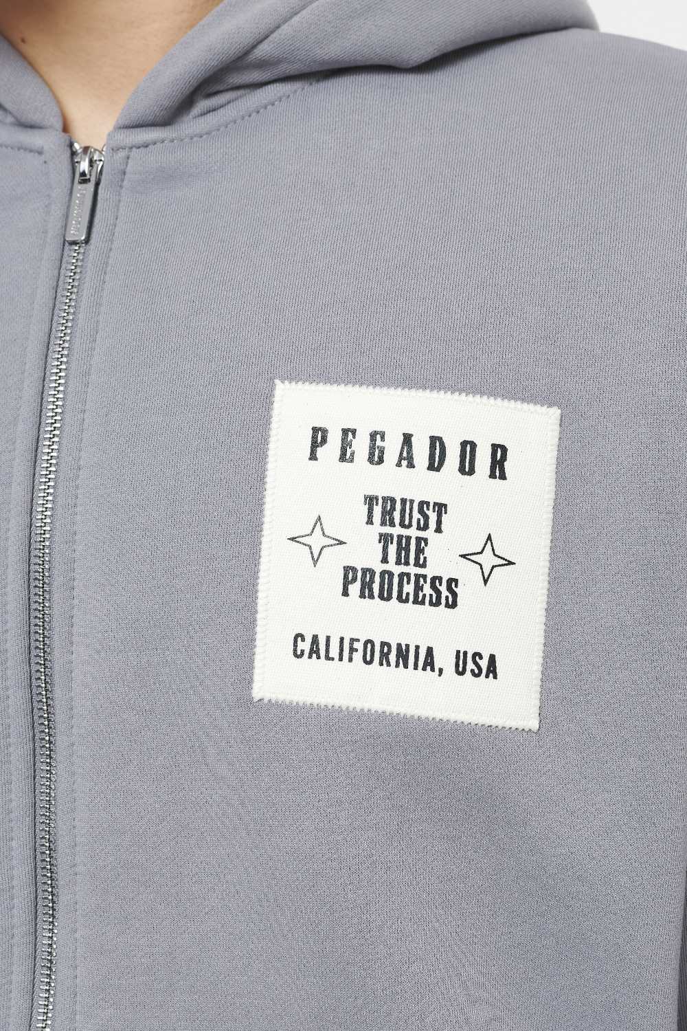 Salal Oversized Sweat Jacket Vintage Washed Dusk Grey Hoodies | Men Trust The Process | Men 