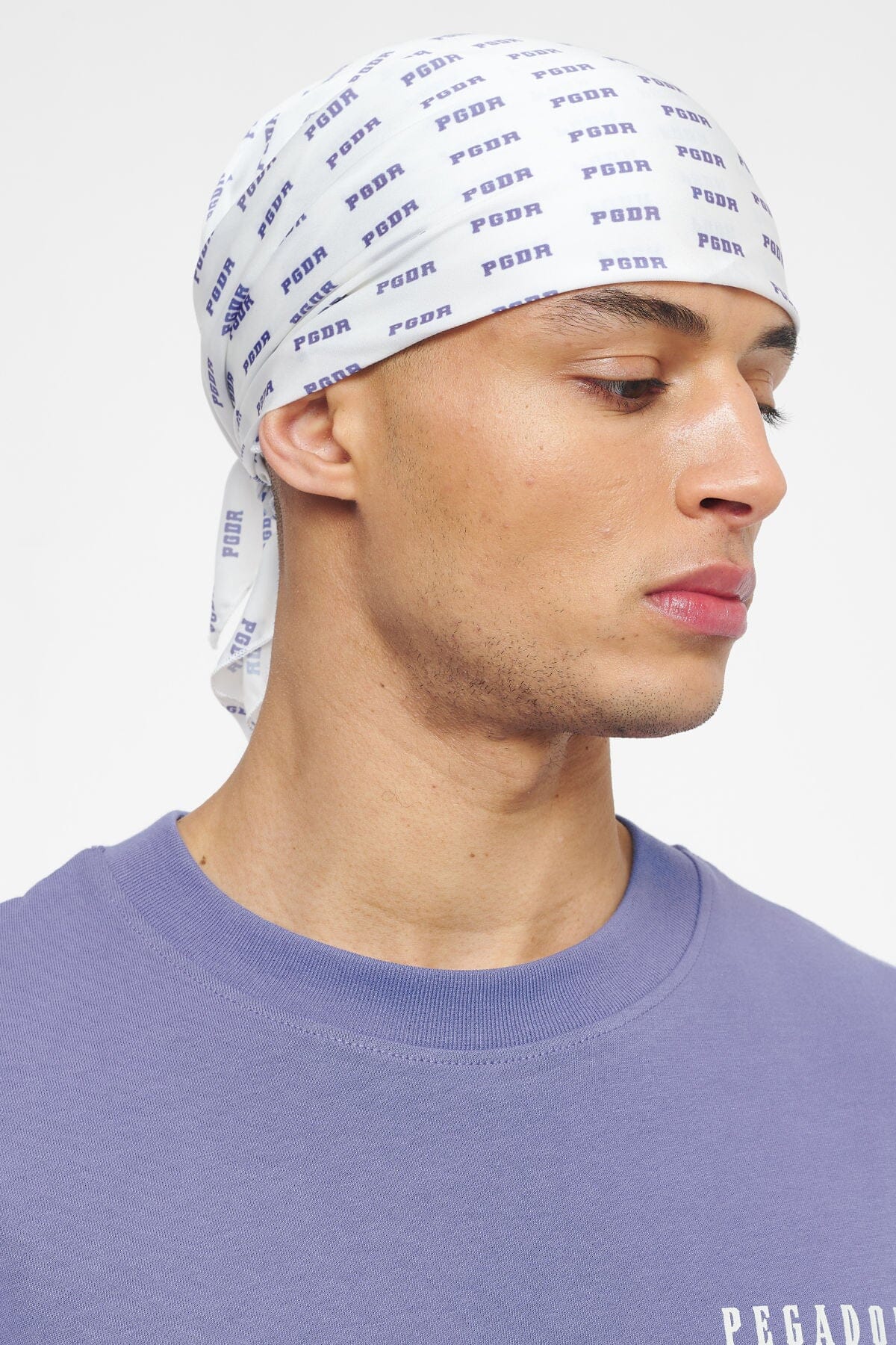 Doty Bandana White Purple Accessories Trust The Process | Men 