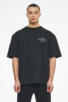Wallace Oversized Tee Vintage Washed Black Ink Tees | Men Trust The Process | Men 