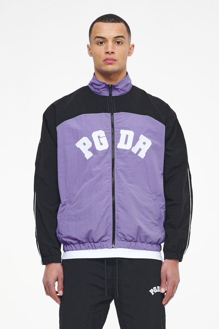 Pegador Ascot Track Jacket Black Magic Violet