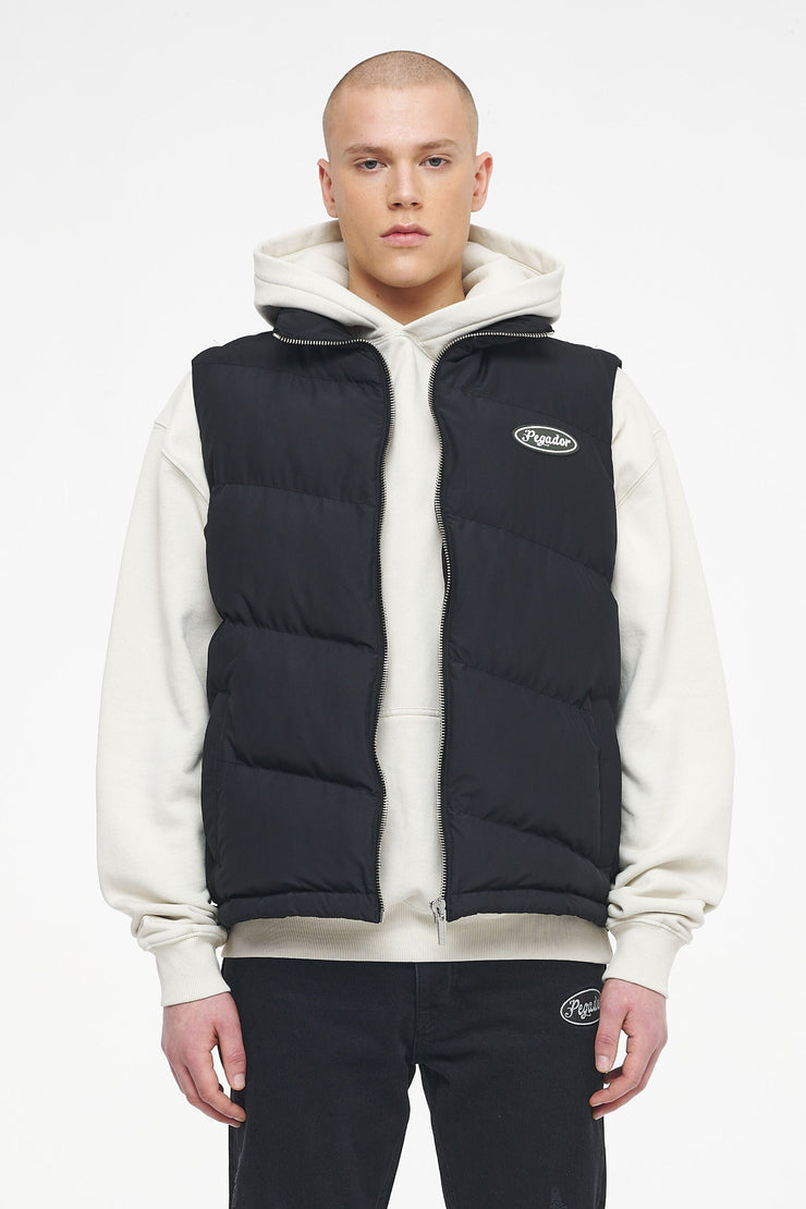 Pegador Yale Puffer Vest Black Ink