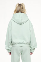 Pegador Hills Cropped Zip Hoodie Vintage Washed Milky Green Gegenansicht aus der Trust The Process Kollektion für DaHerren