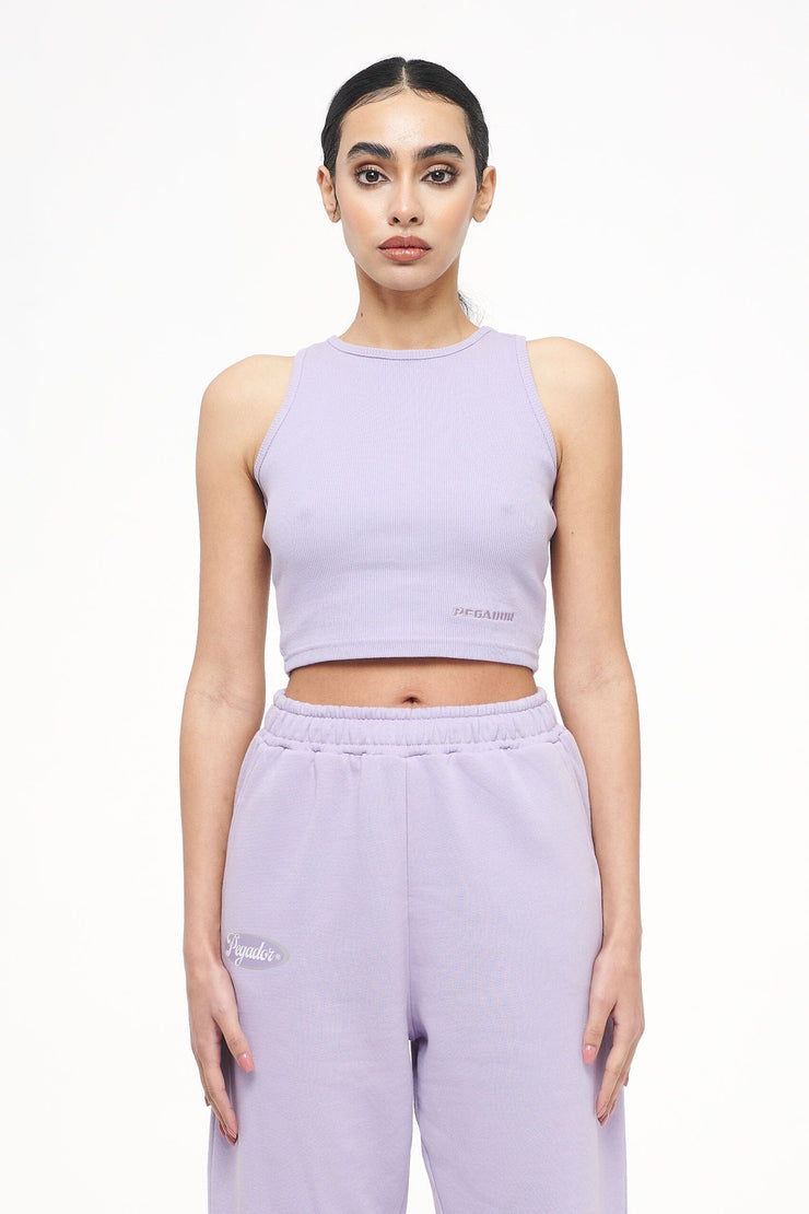 Pegador Ayla Crop Top Vintage Washed Purple Paste