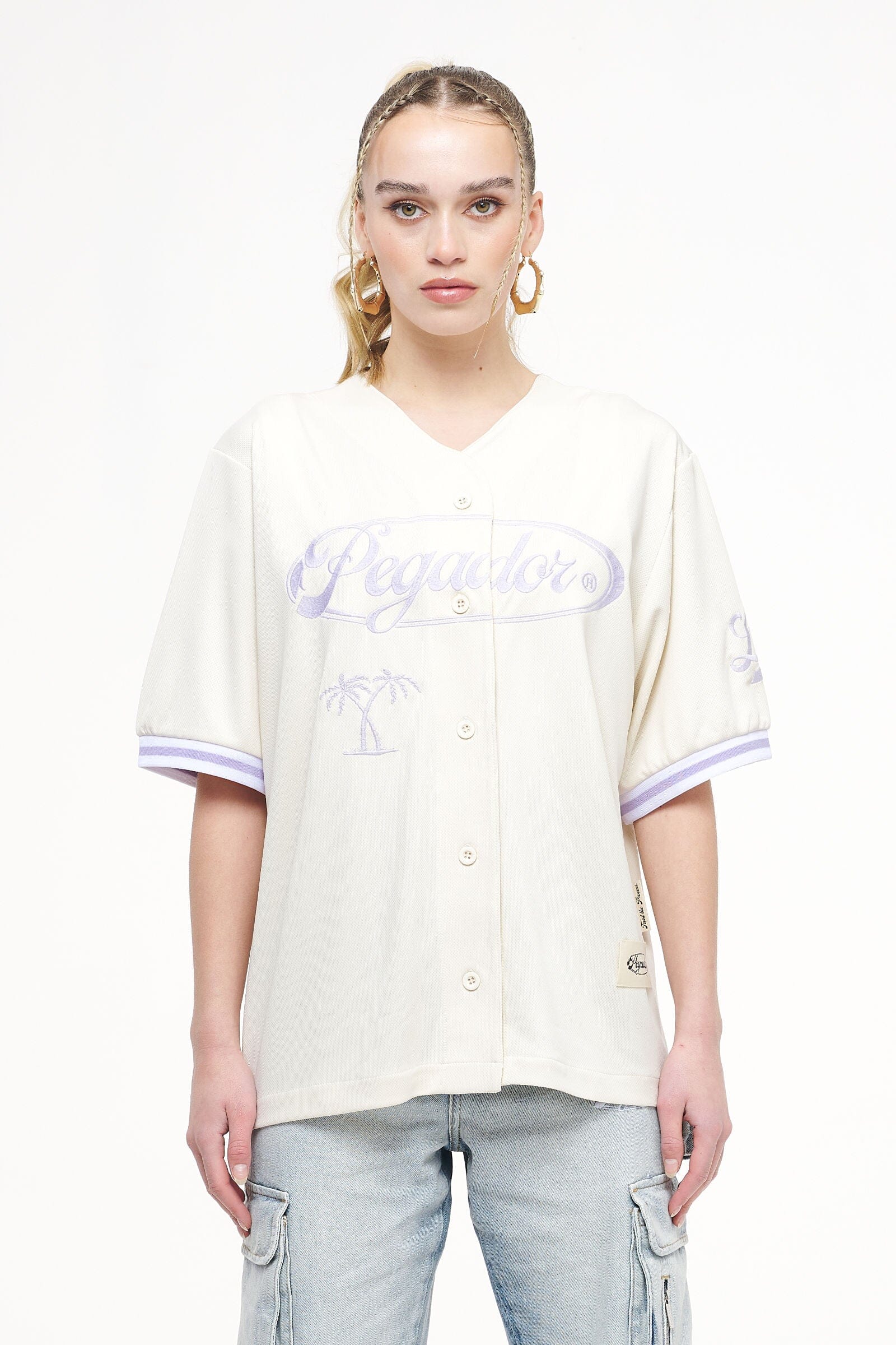 Angeles Oversize Baseball Shirt Angels Cream Shirts | Women Trust The Process | Women 