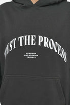 Topa Oversized Hoodie Vintage Washed Iron Grey Hoodies | Women Trust The Process | Women 
