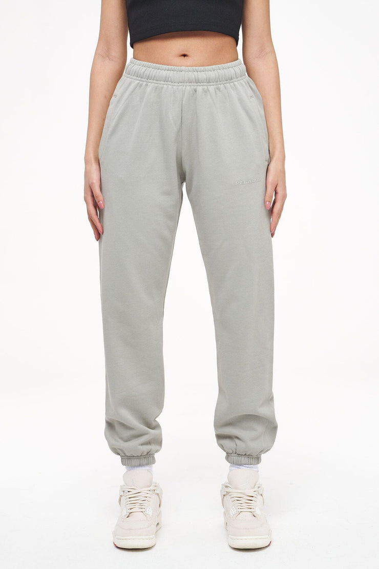 Pegador Grace High Waisted Sweat Pants Vintage Washed Quiet Gray