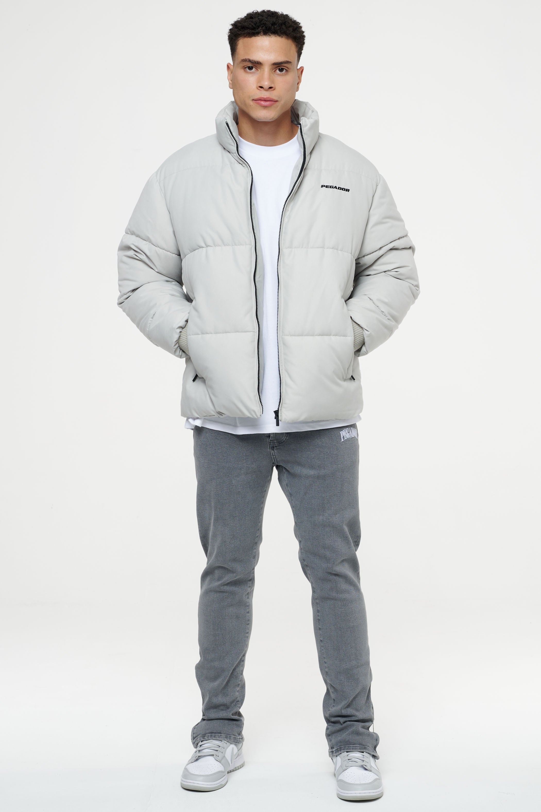 Solin Puffer Jacket Ash Grey Jackets | Men Ahead of Time Male 