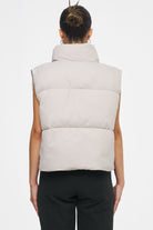 Rio Cropped Puffer Vest Cream Jackets | Women Ahead of Time Female 