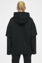 Laholm Double Layered Oversized Hoodie Washed Black Hoodies | Women Ahead of Time Female 