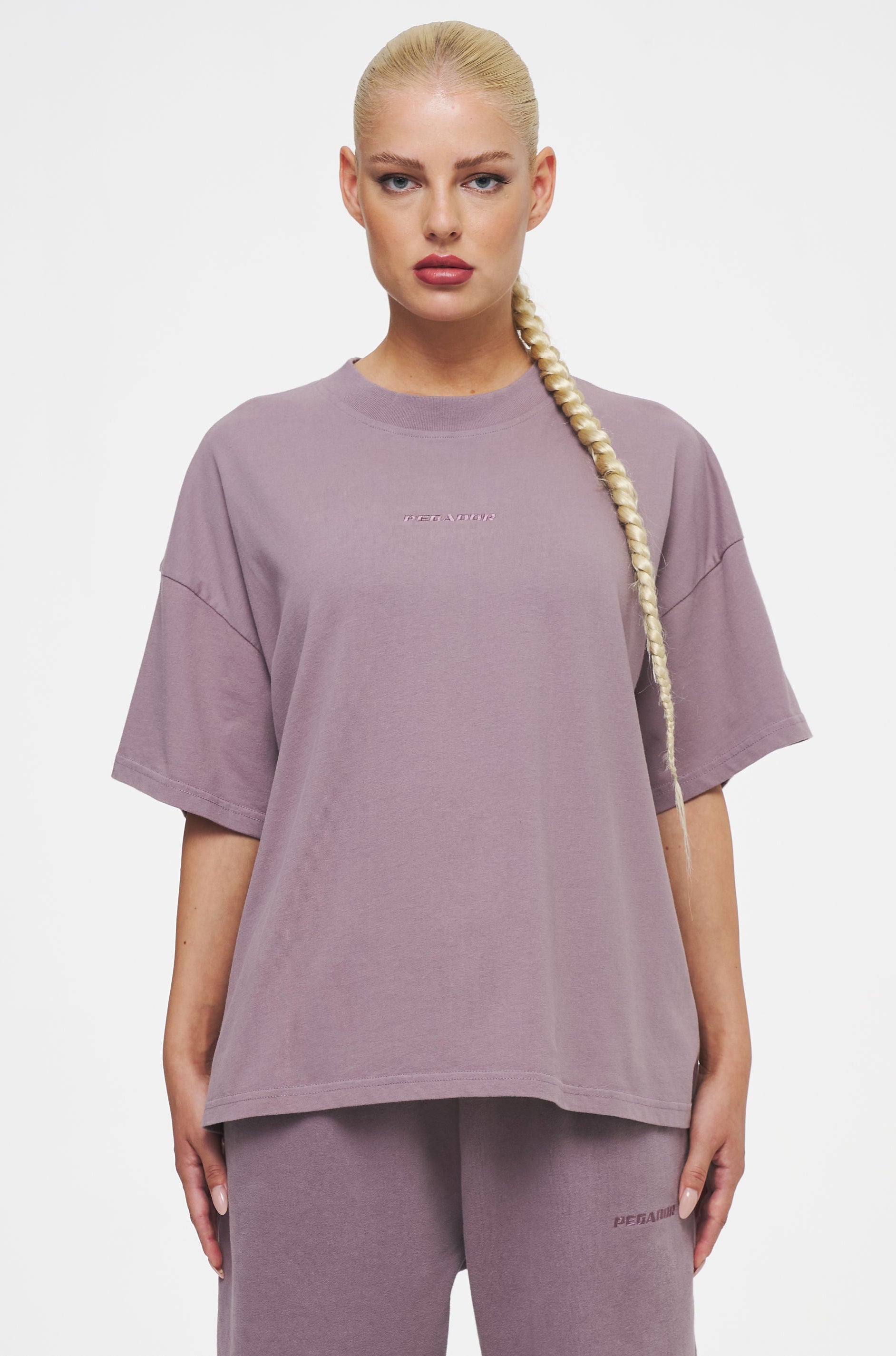 Bel Air Heavy Oversized Tee Washed Future Violet Tees | Women Ahead of Time Female 